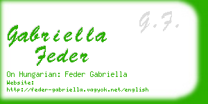 gabriella feder business card